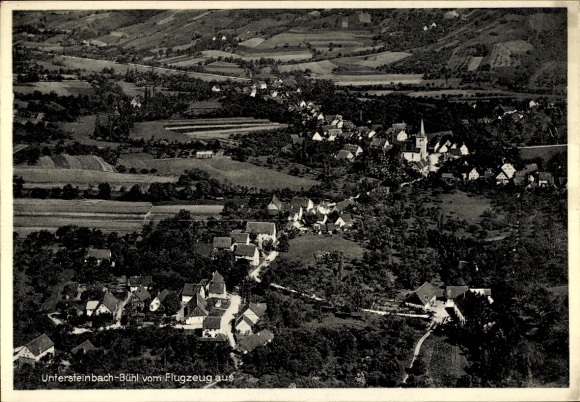 Postcard Bühl Untersteinbach Pfedelbach in Württemberg, aerial photograph