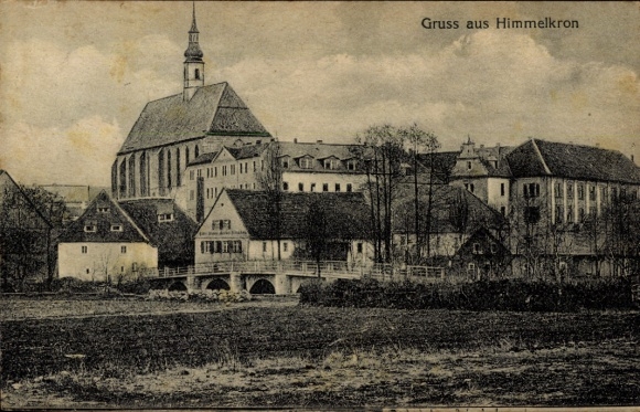 Ak Himmelkron in Opper-Franken, kerk, brug