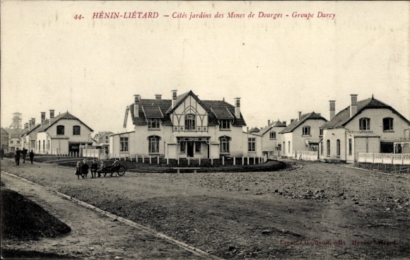 CPA Hénin Liétard Hénin Beaumont Pas de Calais, Cités jardins des Mines de Dourges, Groupe Darcy