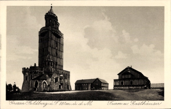 Postcard Niederreifenberg Schmitten im Taunus, Großer Feldberg, Großer Feldberg Tower, Inns, La...