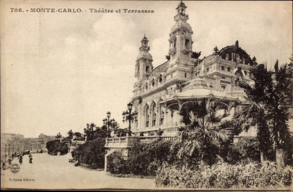 CPA Monte-Carlo Monaco, Théâtre et Terrasses