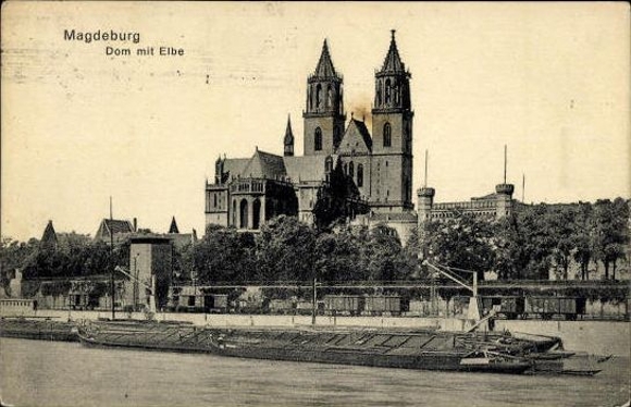 50 Ak Magdeburg Elbe, diverse Ansichten, kleinformatig