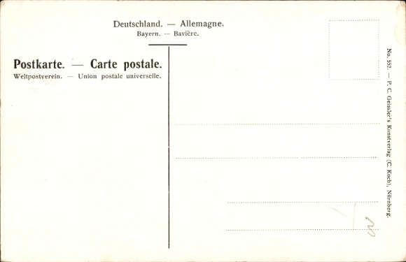 Artist Postcard Kley, Heinrich, Nuremberg, Germanisches Museum, Jubilee State Exhibition 1906