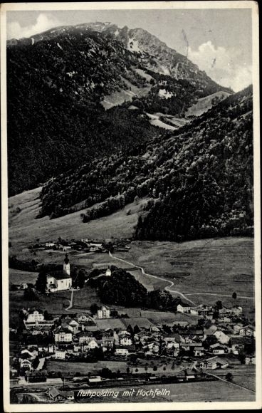 PC Ruhpolding in Upper Bavaria, general view, Hochfelln
