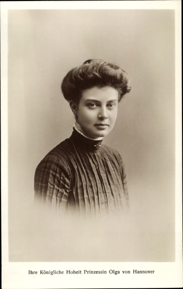 Ak Prinzessin Olga von Hannover, Portrait