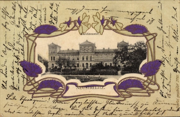 KP z passepartout Neustrelitz w Meklemburgii, Karolinenstift