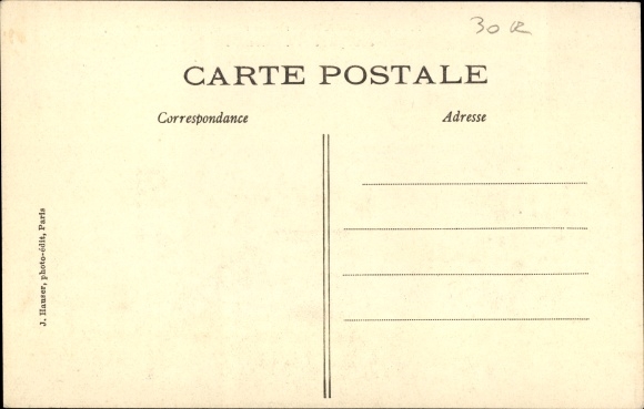 Postcard Latham on his Antoinette monoplane, trying to cross the English Channel