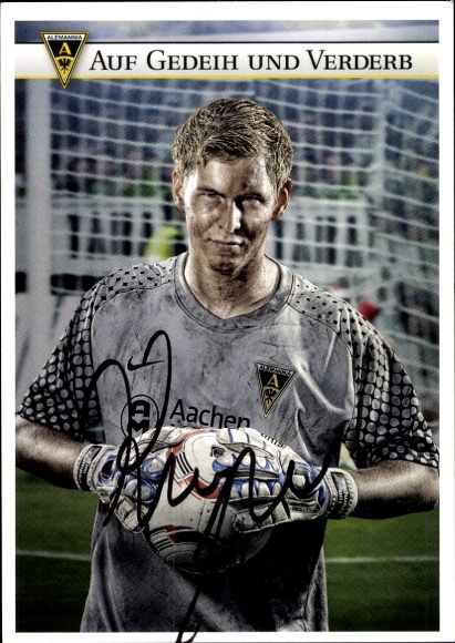 Autogrammkarte Fußballer Tim Krumpen, Alemannia Aachen, Autogramm