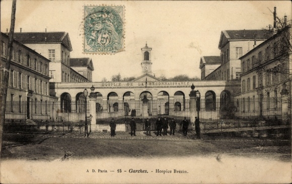 Postcard Garches Hauts de Seine, Brezin Hospice