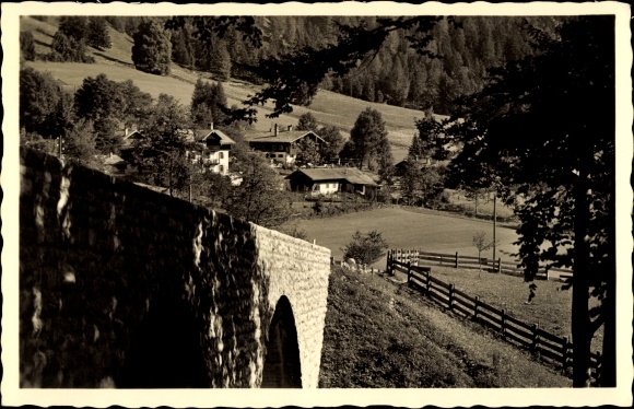 Postcard Bayrischzell in the Mangfall mountains of Upper Bavaria, Sanatorium Tannerhof