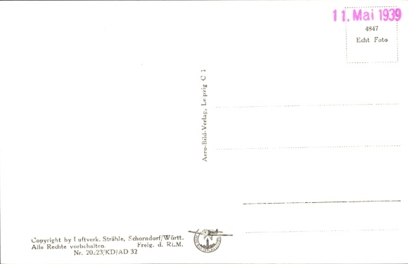 Postcard Kempten im Allgäu Schwaben, aerial photograph
