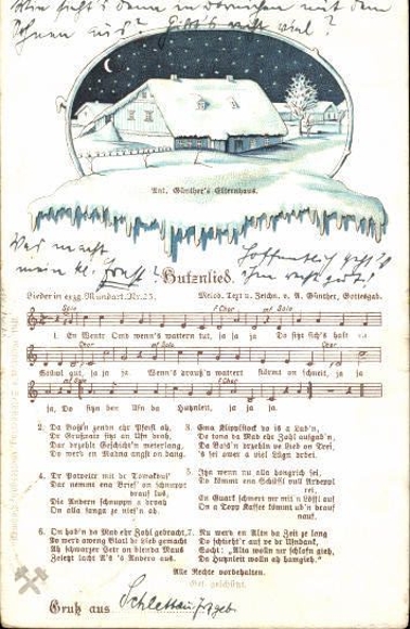 30 song cards, Anton Günther