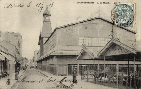 Ak Bois Colombes Hauts de Seine, La Marche