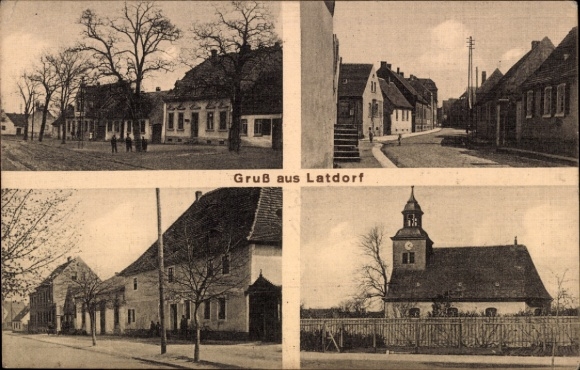 foto Ak Brederfeld, Gasthof zur Fuhr, dorpsgezicht