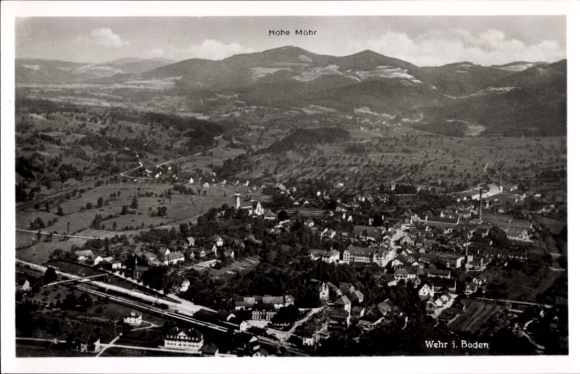 Picture Wehr in the Black Forest Baden, landscape photo, Hohe Möhr, Black Forest, sky, mountains