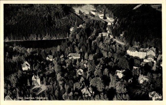 Ak Bad Sachsa im Harz, Fliegeraufnahme
