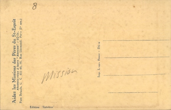 Artist Postcard Briault, M., AOF, African Catechists