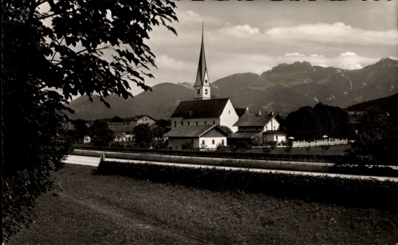 Postcard Frasdorf in Upper Bavaria, Bavarian Alps