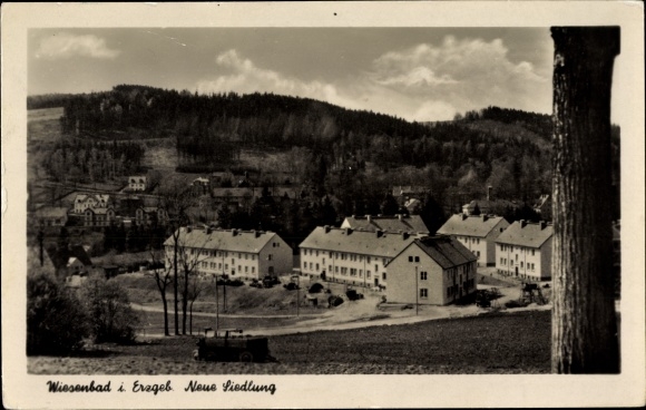 KP Thermalbad Wiesenbad w Rudawach, nowa osada, domy, las