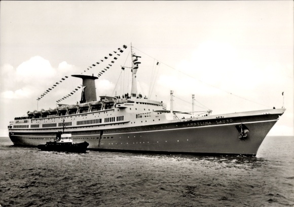 Passenger ship Angelina Lauro, Netherlands Steamship Company