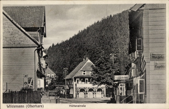 Postcard Wildemann Clausthal Zellerfeld in the Upper Harz, Hüttenstrasse