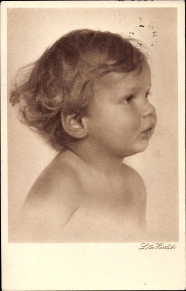 Kunstenaarskaart Herrlich, L., kinderportret, kinderhoofden