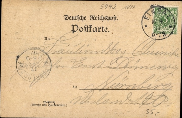 Chromo-Litho Einsal Nachrodt Wiblingwerde in Sauerland, Restaurant Carl Vormann