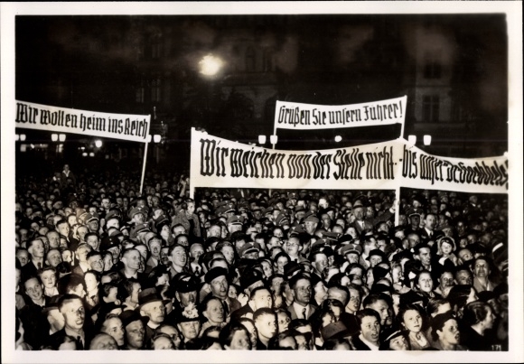 Photo Hoffmann, Gdańsk Danzig, Rally, SA men, June 1939