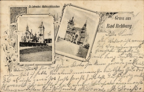 Passepartout Ak Rehburg Loccum in Niedersachsen, Malteschlösschen Dr. Lehrecke