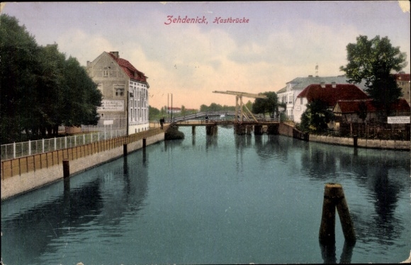 Postcard Zehdenick in der Mark, Hastbrücke