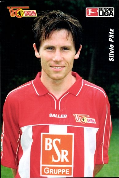 Autogrammkarte Fußballspieler Silvio Pätz, 1. FC Union Berlin, Portrait