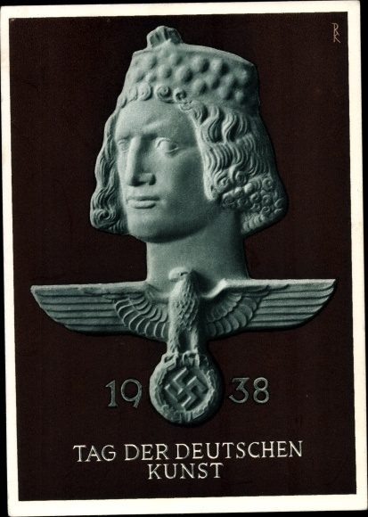 Ganzsachen Ak München Bayern, Tag der Deutschen Kunst 1938, PP 127 C 33
