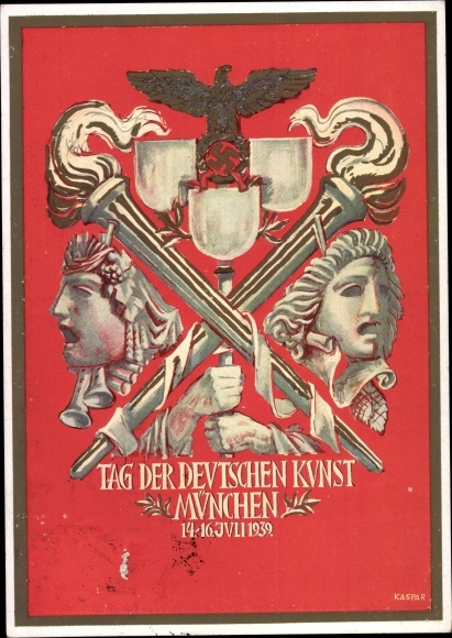 Artist PC Kaspar, Munich, Day of German Art, 14-16. July 1939