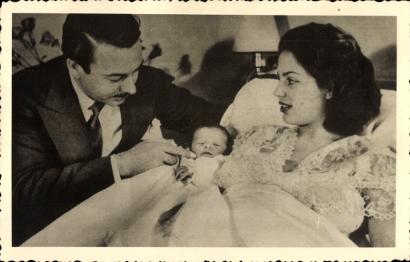 Photo Postcard Nobles, Couple, Baby, Family Picture