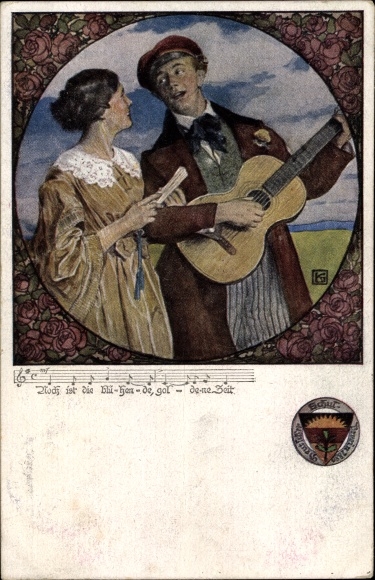 Song Postcard Still is the blooming golden time, German School Association No. 459