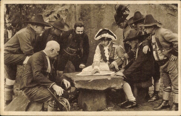 Postcard Association for Patriotic Open-Air Theaters eV Bentheim, performance 1930 Andreas Hofer von Gluth