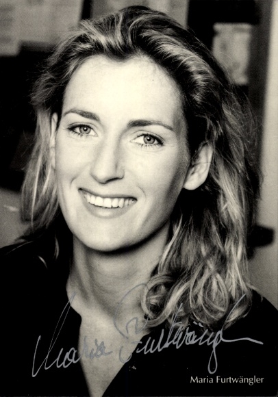 Ak Schauspielerin Maria Furtwängler, Portrait, Autogramm