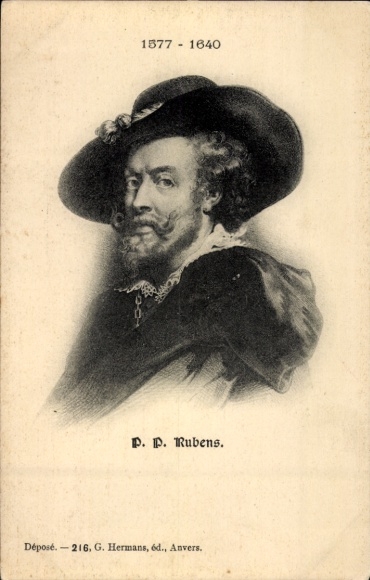 Ak Maler Peter Paul Rubens, Porträt