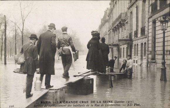 PC Paris VII, The Great Flood of the Seine, January 1910