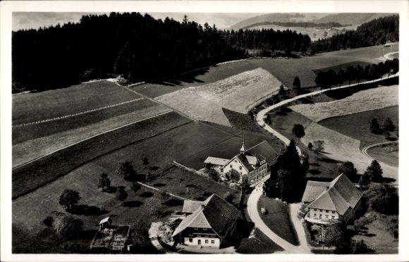 Postcard Schliengen in the Black Forest, aerial photograph