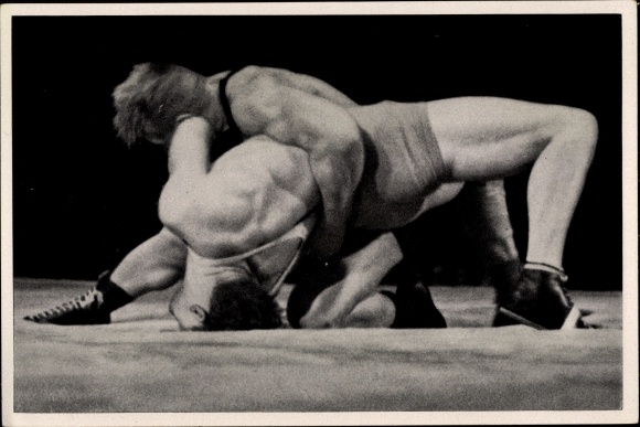 Collection picture Olympia 1936, wrestler Palusalu and Hornfischer