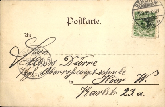 Postcard tour ship
