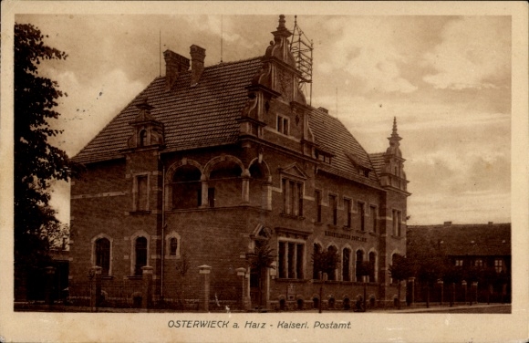 Postcard Osterwieck am Harz, Imperial Post Office