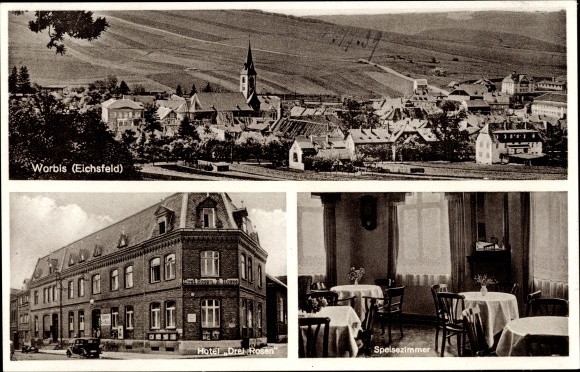 KP Worbis im Eichsfeld Turyngia, Hotel Drei Rosen, widok wnętrza, widok całości