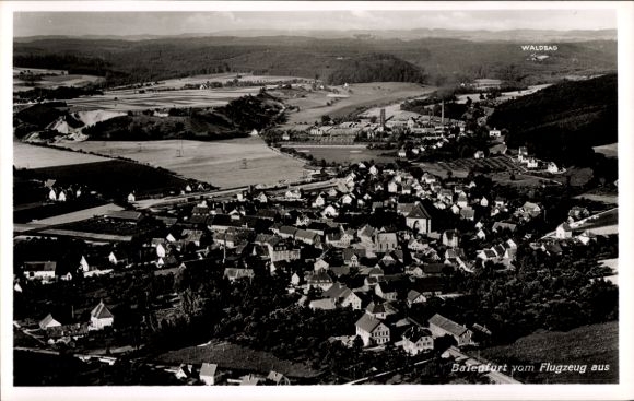 Postcard Baienfurt in Upper Swabia Württemberg, Baienfurt from the plane