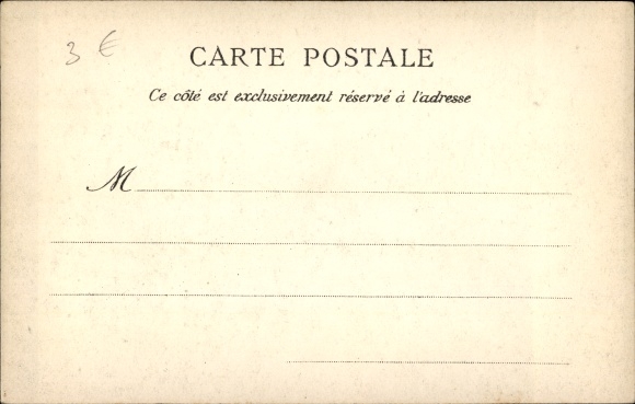 Postcard Saint Louis Senegal, Avenue des Cocotiers, Palmenallee, Passanten, Kamel