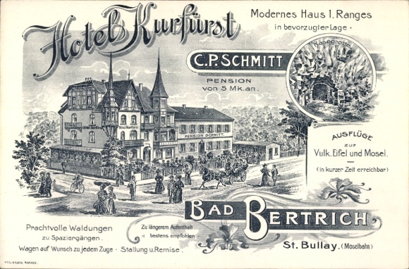 PC Bad Bertrich on the Mosel Eifel, Hotel Kurfürst, invoice