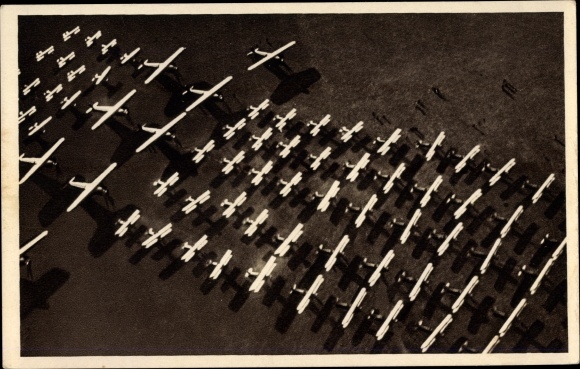 Postcard Czech Republic, aircraft on the ground