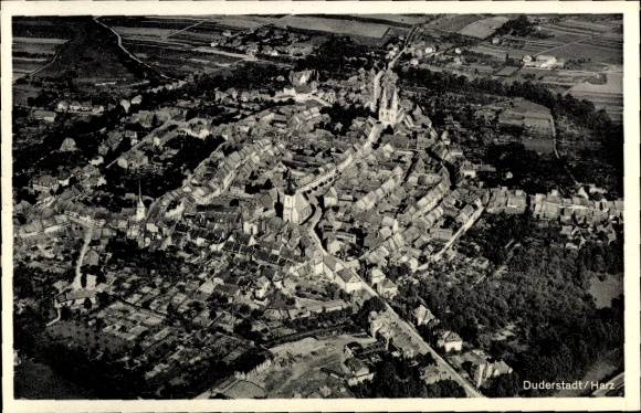 Ak Duderstadt im Eichsfeld, Luftbild
