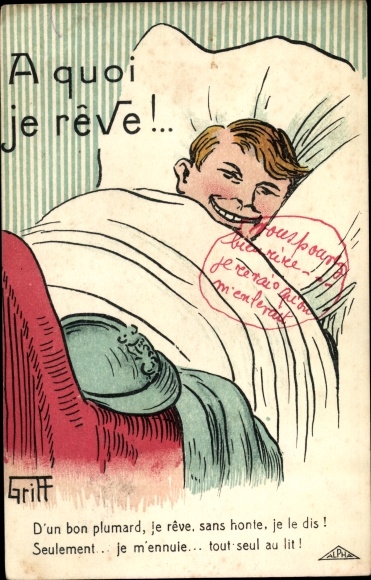 Artist Postcard Griff, What I&#39;m Dreaming Of, A Good Plumard
